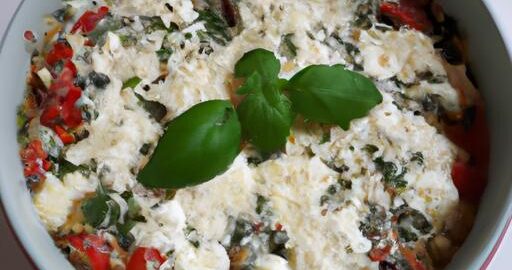 Ratatouille s kozím sýrem a bazalkou