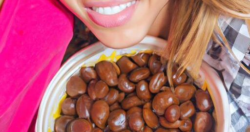 Lahodné marocké kousků kávy amandes