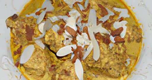 Korma s kuřecím a mandlí