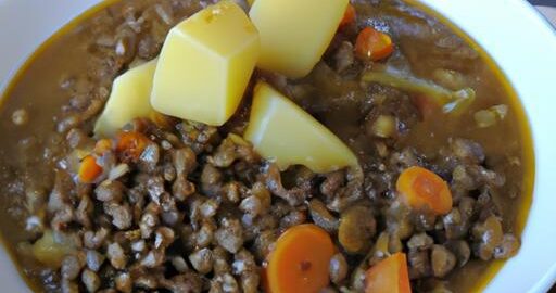 Čočkový guláš s brambory