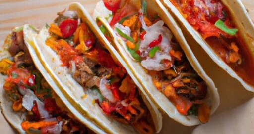 Taco s pikantní omáčkou