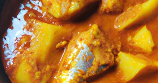 Rybí kari s batáty