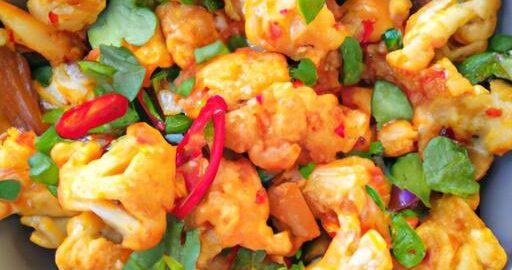 Květáková kung pao směs