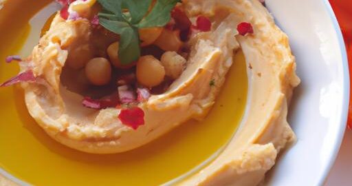 Hummus s libanonskou syrovou zeleninou