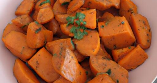 Batáty s koriandrem a česnekem