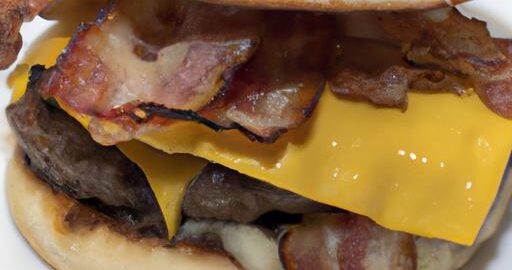 Burger se slaninou a sýrem