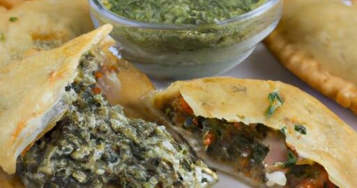 Kuřecí empanadas se salsa verde