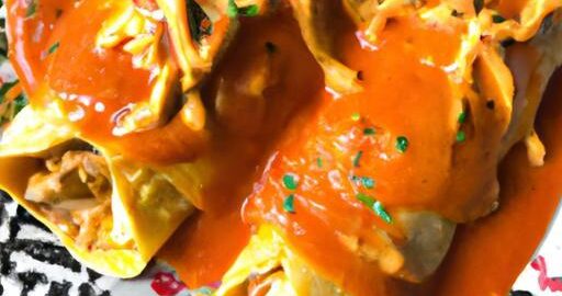 Kuřecí enchilady s pikantní omáčkou