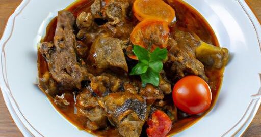 Guláš z jehněčího masa