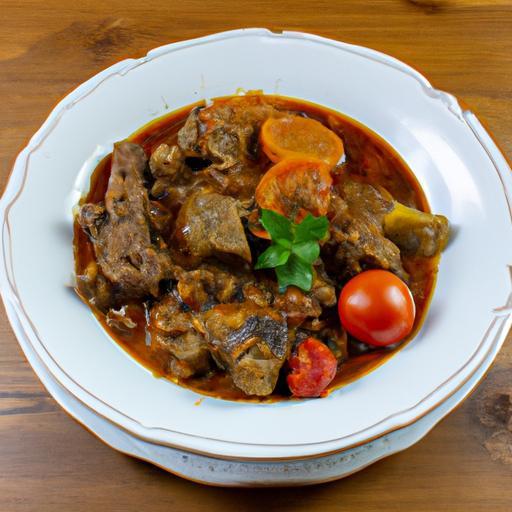 Guláš z jehněčího masa