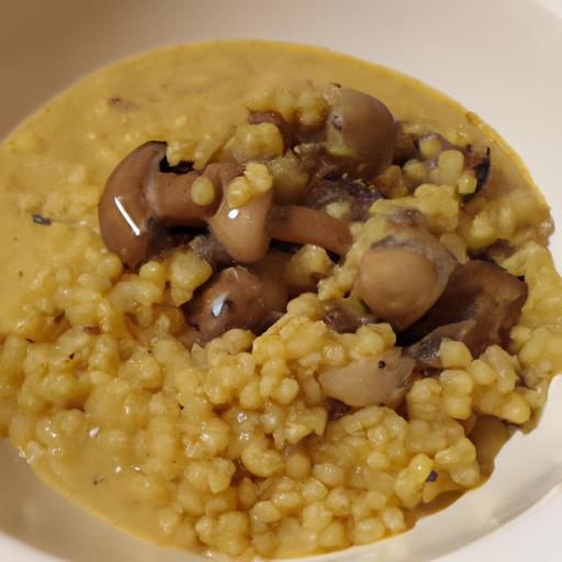 Houbový gulaš s jáhly