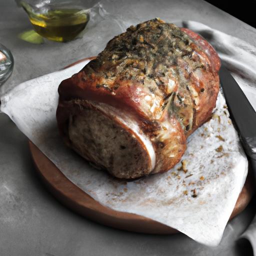 Pečený vepřový plát (roláda)