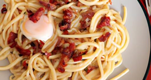 Pasta carbonara s pancettou a vajíčky