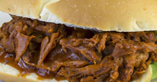 BBQ pulled pork sandwich