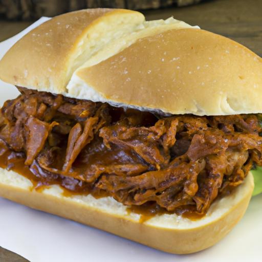 BBQ pulled pork sandwich