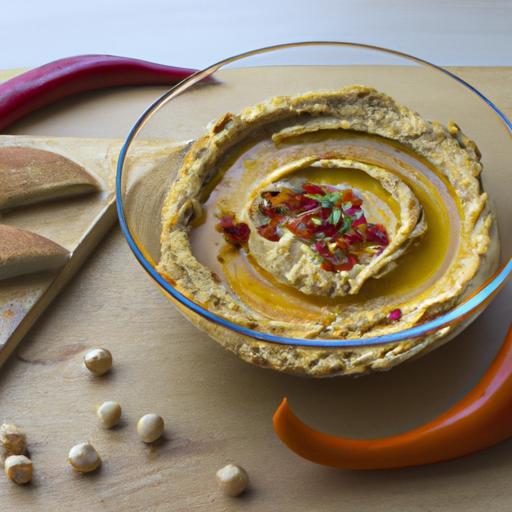 Lahodný hummus s pečenou paprikou