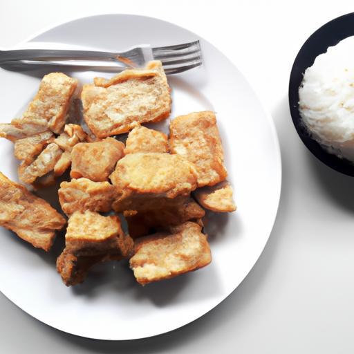 Křupavý tofu s rýží