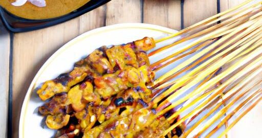 Kuře satay s arašídovou omáčkou