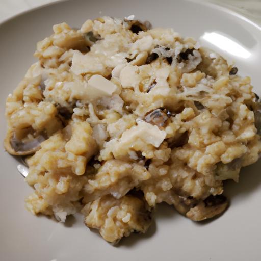 Risotto s hubami a parmazánem