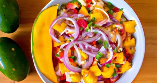 Ceviche z pokrmařina a mango