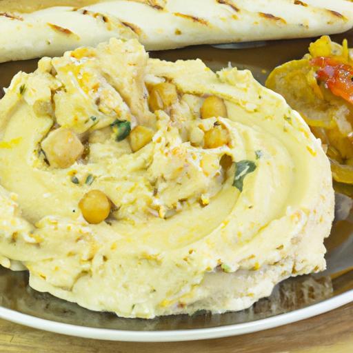 Kuřecí hummus s pečivem