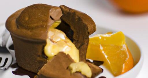 Soufflé s čokoládou a pomerančem