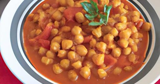 Rajčatový dahl s cizrna