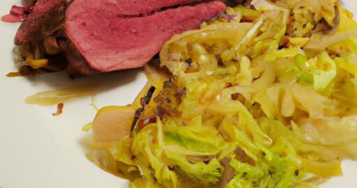 Kachní prsa s jablčným zelím