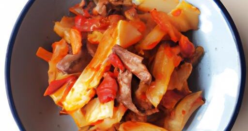 Kimchi brambory s hovězím masem