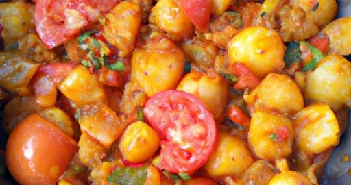 Aloo Gobi s rajčaty