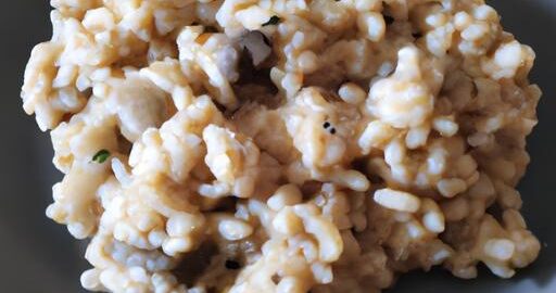 Vegetariánské rizoto s houbovou omáčkou