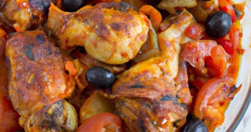 Ratatouille s opečeným kuřecím masem