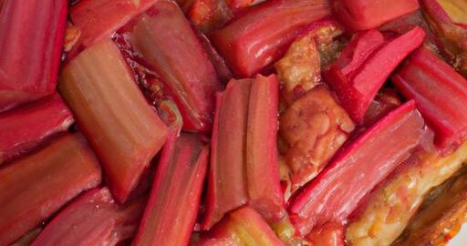 Rabarbarový koláč s třešněmi