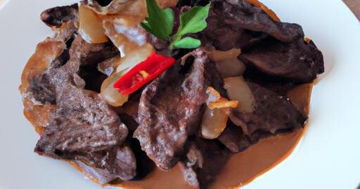 Hovězí s černou omáčkou