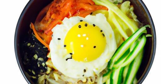 Bibimbap – tradiční korejské směsi rýže a zeleniny
