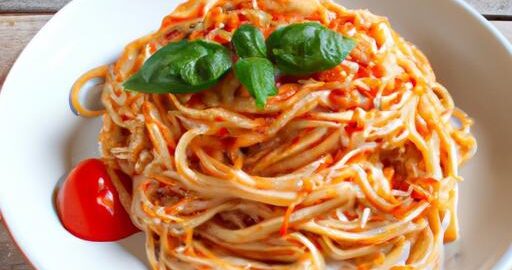 Veganské špagety s rajčatovou omáčkou