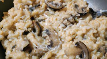 Ryzoto s houbami a parmazánem