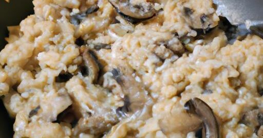 Ryzoto s houbami a parmazánem