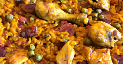 Argentinská kuřecí paella s chorizem