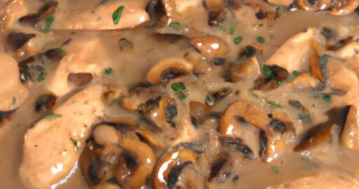 Kuřecí marsala s hříbkovou omáčkou