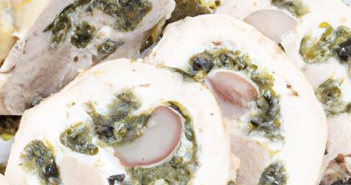 Kuřecí rouláda s bylinkovou omáčkou