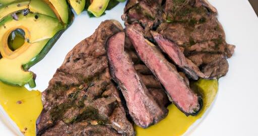 Argentinský hovězí steak s avokádem