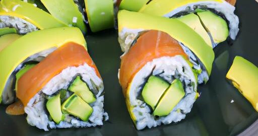 Sushi z lososa avokáda základního