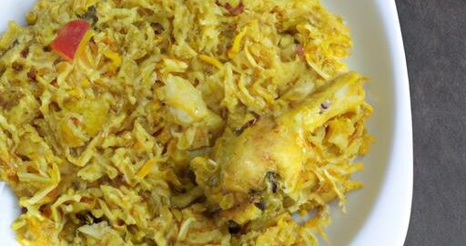 Kuřecí biryani s basmati rýží