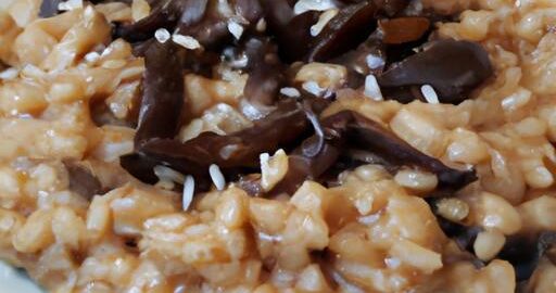 Risotto s houbami a ďábelskou omáčkou