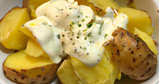 Zapečené brambory se smetanovou omáčkou