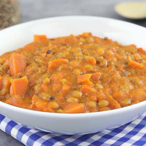 Veganský guláš s červenou čočkou