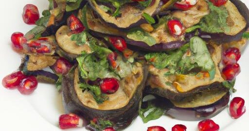 Baklažánový salát s granátovým jablkem