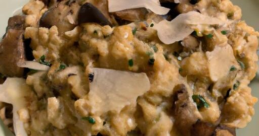 Rizoto se žampiony a parmezánem