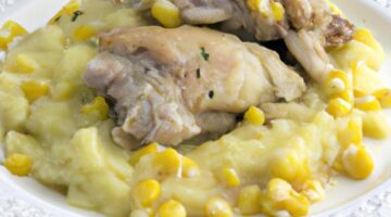 Kuře s kukuřičným pyré